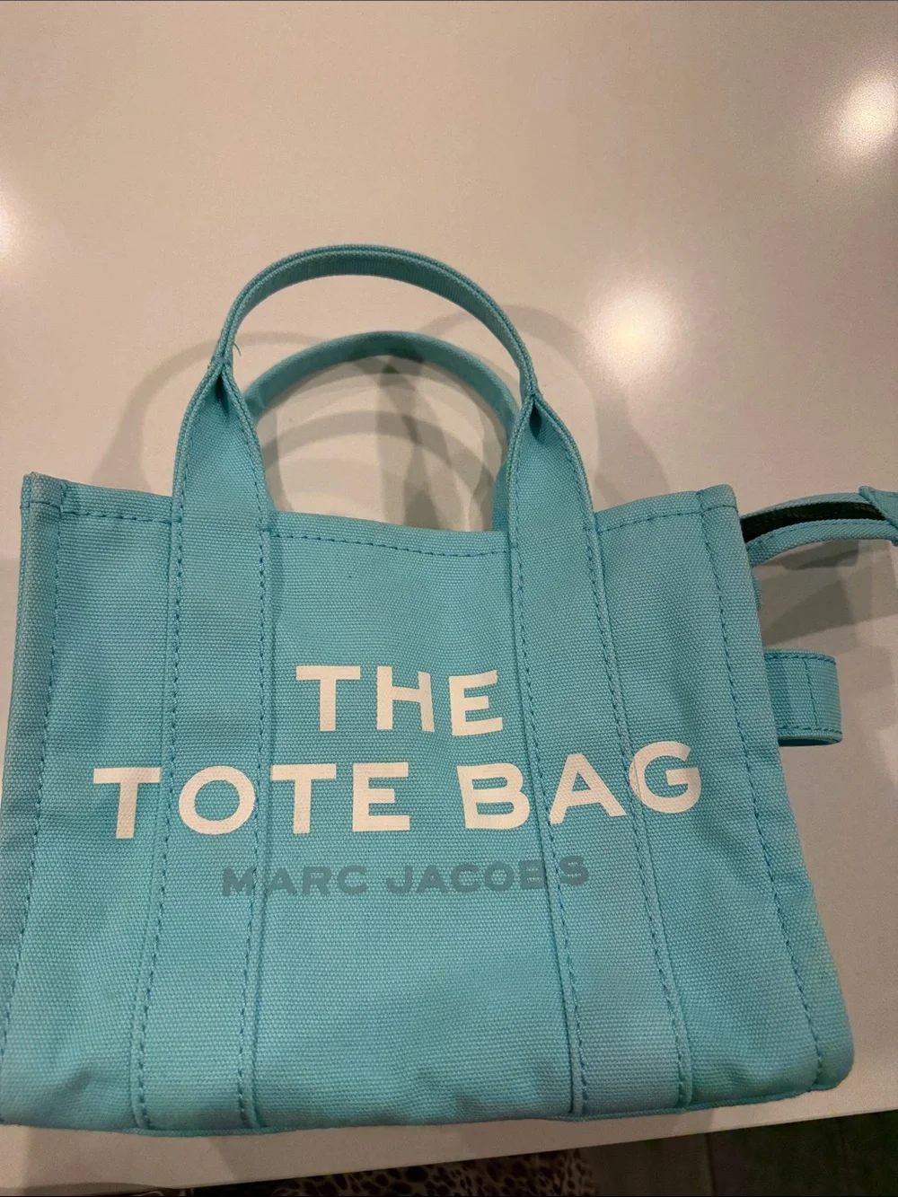 Marc Jacobs Turquoise Canvas Mini Tote